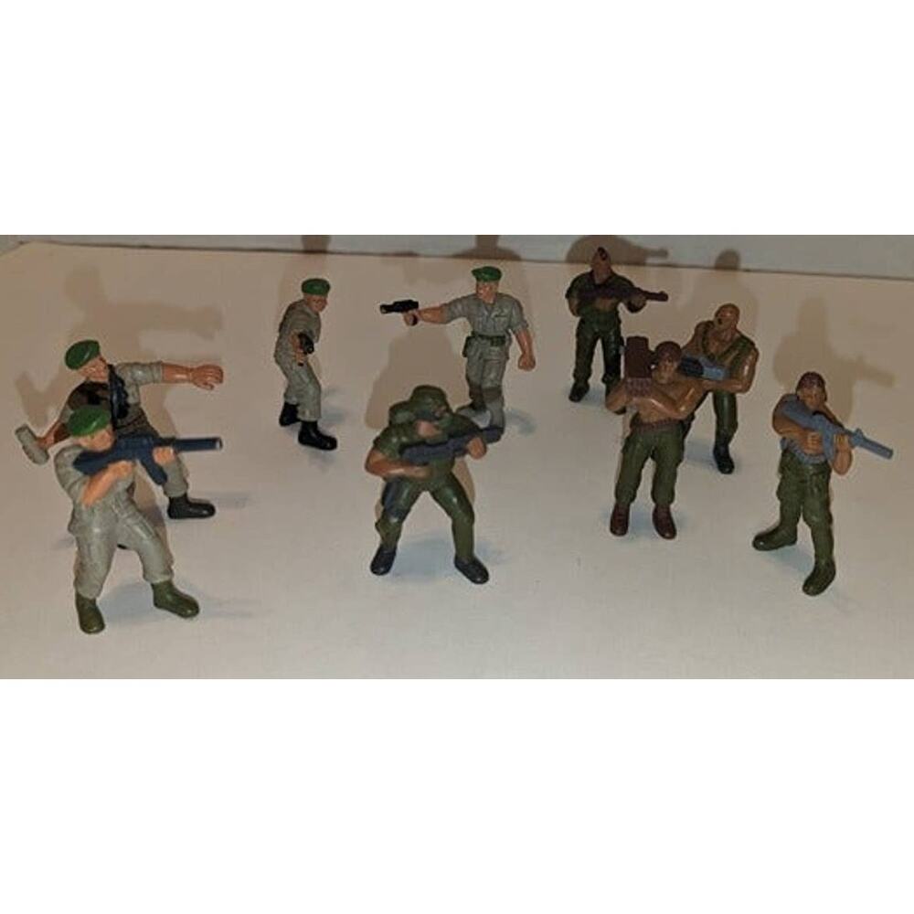 Lot 9 Vintage 1986 - 87 GUTS Green Berets 2 1/2 inch figures Mattel Rare
